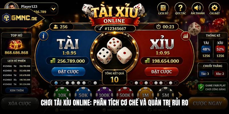 Chơi Tài Xỉu Online: Phân Tích Cơ Chế Và Quản Trị Rủi Ro